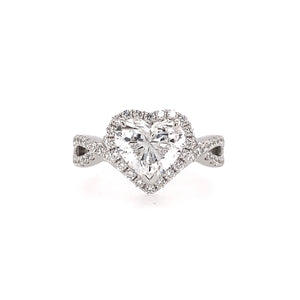 2.01 carat Heart Shaped Diamond Ring