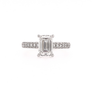 Emerald-Cut Flawless Diamond Ring