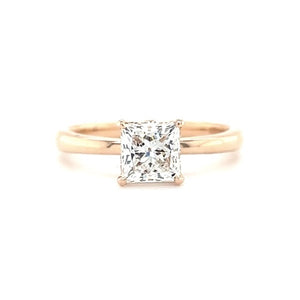 Princess Cut Diamond Rose Gold Ring